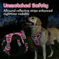 Eagloo Dog Harness for Large Dogs, Easy Wearing with 3 Buckles, Adjustable No Pull Pet Harness with 2 Rings for Walking, No Chock Reflective Soft Padded Vest with Control Handle, Pink & Black, XL
