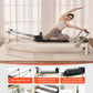 VEVOR Pilates Reformer Machine, Pilates Workout Equipment for Home Gym Studio Use, Pilates Bed with Dual Resistance- Spring & Cord, Reformer Set, Up to 400 LBS