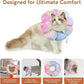 Cat Cone Collar Soft, Adjustable Cat Recovery Collar, Soft Cone for Cats Protective Cat Neck Cone After Surgery