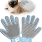 2 in 1 Pet Grooming Glove for Cats & Dogs, Efficient Deshedding Brush Pet Long Short Fur Removal Glove, Gentle Massaging Puppy Kitten Bathing Grooming Brush Tool, Easy Clean Floating Hair Mitt