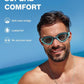 ZIONOR Swim Goggles, G1 MAX Polarized Anti-Fog Swimming Goggles for Men Women