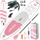 FBSPORT 11FT Premium Inflatable Stand Up Paddle Board with Electric Pump, Yoga Board with SUP Accessories & Carry Bag | Wide Stance, Surf Control, Non-Slip Deck, Leash and Paddle for Youth & Adult