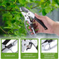 Ultra Sharp Germany Steel Pruning Shears - Cuts 3X Easier, Weak Hand Arthritis Snips, Rust-Resistant, Effortlessly 1-Inch Cut Capacity Garden Scissors, Ergonomic Handle (Black)