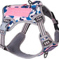 BUMBIN Tactical Dog Harness for Small Dogs, No Pull, Pink Camo XS