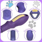 Pet Comb for Dogs & Cats with Long & Short Stainless Steel Metal Teeth For Shedding and Tangles, Non-Slip & Anti-Static Rubber Handle, Safe & Gentle Pet Grooming Comb