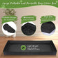 35'' x 22.6'' Dog Grass Pad Large Patch Potty with 2 Artificial Dog Grass Washable Puppy Pee Pad Foldable Dog Litter Box Indoor Outdoor Dog Potty Portable Pet Loo for Travel Balcony