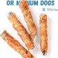 Dog Treats Chicken Wrapped Cod Fish Skin Sticks, Healthy High Protein Omega3 Cod Twist Dog Chews Real Chicken Wrap Teeth Cleaning for Large Medium Small Breeds, 10.6 oz