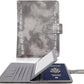 Melsbrinna Rfid Passport Holder for Travel women/Men, Cute Passport Wallet Rfid Blocking Card Slots, Rfid Passport Cover/CaseTravel Wallet, Passport Book Holder (1, Grey)