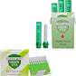 Green Stix + Styptic Pencil Set - 3 Pencils + 20 Aluminum Sulfate Sticks to Block & Stop Bleeding Fast from Razor Shaving Nicks & Minor Cuts - Anti-Bleed Shaving Accessory Men & Women