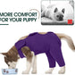 Kuoser Thigh Wound Sleeve for Dogs, Dog Recovery Sleeve for Back Legs, Pet Surgical Suit for Large Medium Small Dogs, Purple