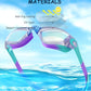 Kids Swim Goggles, Swimming Goggles for Kids Toddlers 3-14 with Swim Cap, Nose Clip, Nose Bridge, Ear Plugs