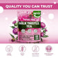Total Tea 100% Natural Milk Thistle Seeds Tea for Liver Cleanse, Detox, Digestive Health and Immune System Support - 40 Count