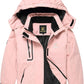 Keevoom Girl's Ski Jacket Winter Warm Thick Snow Coat Windproof Kids Outdoor Hooded Jackets