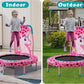 SSLine 36 inch Kids Small Baby Toddler Trampoline with No-Gap Spring Design, Mini Trampoline with Handle Bar and Safety Padded Cover, Indoor Outdoor Fun for Kids