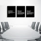 Inspirational Canvas Painting Wall Art -EPHANY ART - Mindset Quotes Prints, Motivational Wall Art Success Framed Entrepreneur Poster Positive Quotes Wall Poster for Home Office Workplace (M-3pcs,20x30inchx3pcs)