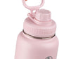 Takeya Actives Water Bottle with Spout Lid - Bottle with Double Stainless Steel Insulation - Dishwasher Safe & BPA-Free - Bottle with Spout Lid & Removable Bumper - 40 oz, Blush