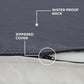 Best Pet Supplies Cute Dog Crate Mat Flat Bed with Waterproof Exterior, Thick Orthopedic Egg Foam Mattress, and Soft Sherpa Fleece Cover for Small, Medium, and Large Breeds - Beige, 35X22X4