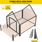 Outdoor Dog House, Waterproof Puppy Shelter Indoor Doghouse with Elevated Floor, Anti-Bite Design Dog Home for Small Medium Dogs with Porch