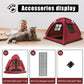 Red Cat Tent House、Cat's Nest, Portable Indoor/Outdoor Pet Tent House for Cats, Puppies and Other Small Animals