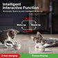 Cat Laser Toys, Automatic Cat Laser Toy Tumbler Design, Rechargeable Cat Laser Pointer 360°Irregular Rotation, 3 Modes Interactive Cat Toy for Indoor Cats of All Ages and Sizes (Beige)