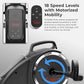 Sunny Health & Fitness Dual Function Under-Desk Bike Trainer, Mini Exercise Machine for Senior Training, Arm/Leg Cardio Cycle Workout, Optional Magnetic, Motorized w/Free SunnyFit App Connection