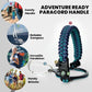 Insulated Water Bottle 40 oz, Triple Wall Vacuum Stainless Steel (Cold for 48 Hrs), Leak Proof & Non-BPA, Modern Water Flask Jug with Paracord Handle & Straw Spout Lids, Cyan Blue