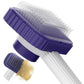Cat brush, Cat Brush for Long or Short Haired Cats, Remove Loose Fur and Mats, Rounded Pins Reduces Painful Pulling, Not for Tangle and Curly Fur, Dark Blue