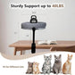 Cat Desk Bed with Summer Colling Mat, 360° Rotating & Height Adjustable Indoor Cat Nest, Large Desktop Cats Perch for Home Offcice Space Saving, Supports Up to 40 lbs, Machine Washable Removable Cover