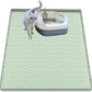 Cat Litter Mat, Silicone Large Cat Mat for Litter Box - 28x22 in, Waterproof & Non-Slip, Durable & Easy Clean, Green
