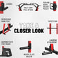Mikolo Power Cage, Power Rack with Cable Crossover System, 1500LBS Squat Rack with LAT Pull Down System, Workout Cage with Pulley System for Fitness Home Gym