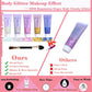 Body Glitter Face Glitter Gel: Singer Concerts Disco Festival Rave Accessories Face Glitter Makeup 150ml Chunky Sequins Mermaid Face Body Hair Glitter Gel (White&Silver&Pink&Gold&Blue)
