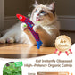 Interactive Cat Toys with[5000mg Premium A+Catnip][Baby Grade] Soft Chew Kicker Cat Toys for Indoor Cats & Kittens, Crinkle &Rattle Fish Sound Toy, Drives Bored Cats Crazy with Fun,3 Pack