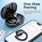 occiam Active Noise Cancelling Ear Buds Bluetooth Headphones Wireless Earbuds 90Hrs Playback Stereo Bass Earphones with Over-Ear Hooks IPX7 Waterproof Earbud for Sports Running Gym Workout Black