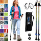 York Nordic Motivator Walking Poles for Balance and Rehab - Patented Stability Grips - Lightweight, Adjustable, and Collapsible - 2 Pieces Adjustable w/flip Locks - Heights 4'6" up to 6'2" - 230 lbs