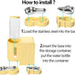 Automatic Cat Food Feeder and Water Dispenser,2 in 1 Gravity Cat Feeder and Water Dispenser with Stainless Steel Bowl,2 Pack Large Capacity Self Feeding for Small Medium Pets Puppy Kitten