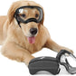 NAMSAN Clear Dog Goggles for Large Dogs, Wide Eyecup & Soft Frame, Anti-UV Sunglasses for Dogs Medium to Large Breed, Driving Dog Eye Protection, Windproof Dustproof, Adjustable, Black Frame
