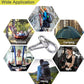 5PCS 3.15in Large Carabiner Clip, Stainless Steel Carabiner Heavy Duty, Spring Snap Hook, Locking Climbing Caribiners Clips for Gym, Plant Hanging, Outdoor Camping, Hiking. 600 lbs