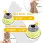 Cat Cone Collar Soft, Comfortable Cat Recovery Collar Pet Cone for Small Large Cats, Lightweight Elizabethan Collar for Cats Kittens After Surgery Prevent from Licking Wounds, Yellow, S