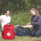 Red Medicine Backpack for School Empty First Aid Bag for Trauma Medication Safety Backpack Travel Paramedic Bag EMS EMT for Nurse Responder(bag only)