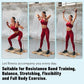 Wooden Exercise Board, Resistance Band Foot Plate with Non-slip Design, Wood Fitness Board for Resistance Band Training, Workout Bands, Balance, Stretching, Flexibility Exercise Home Gym