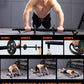 HOTWAVE Portable Exercise Equipment with 16 Gym Accessories.20 in 1 Push Up Board Fitness,Resistance Bands with Ab Roller Wheel,Full Body Workout at Home