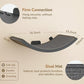 Wall Mounted Curved Cat Hammock with Grey Sisal Pad – Scratch-Friendly Cat Nest Perch for Wall – Large Floating Bed for Indoor Cats