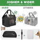Large Cat Carrier for 2 Cats, Soft Side Carrier for Kitten Puppy, Collapsible Travel Dog Carrier TSA Airline Approved Cat Carrier Backpack for 20 lbs Pets,Black