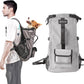 Dog Backpack for Small & Medium Dogs - Adjustable Pet Carrier for Travel & Hiking, Hands-Free Puppy Backpack with Storage Pockets, Breathable Mesh, Reflective Strips & Non-Slip Handle