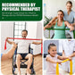 Resistance Bands, Exercise Bands, Physical Therapy Bands for Strength Training, Yoga, Pilates, Stretch Elastic Band with Different Strengths, Workout Bands for Home Gym