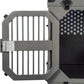 ROCK CREEK CRATES Collapsible Dog Crate: Meticulously Engineered, Durable Aluminum Construction, Non Slip Feet | 10 Year Warranty | Ideal for Indoor & Vehicle Use (Gray, 30 Inch)