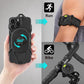 BONE Run + Bike Tie Connect Kit 2, 2-in-1 Running & Bike Phone Holder, Detachable & Rotatable 360° Sport Armband & Phone Mount Compatible with Most Smartphones (Stem/Armband 2-in-1 Connection Kit)