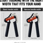 GD IRON GRIP Grip Strength Trainer Adjustable Hand Gripper Strengthener Hand Grip Exerciser Wrist Strengtheners Silent & Durable – Forearm, Finger & Hand Strength Training for Athletes, Climbers & Rehabilitation