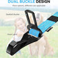 Pawaboo 2Pack Dog Seatbelt for Car, 3-in-1 Dog Seat Belt Bungee, Shockproof Dog Tether for Car with Buckle & Hook Latch, Adjustable Reflective Dog Car Harness Leash with 360° Lockable Buckle, Blue