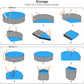 Jasonwell Foldable Dog Pet Bath Pool Collapsible Dog Pet Pool Bathing Tub Kiddie Pool Doggie Wading Pool for Puppy Small Medium Large Dogs Cats and Kids 48" Grey